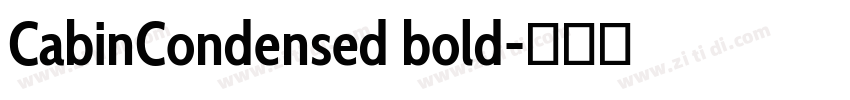 CabinCondensed bold字体转换